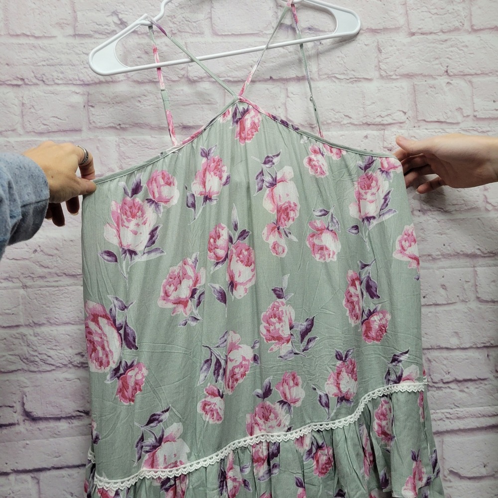 NEW Southern‎ Stitch Tiered Floral Cami Tank Top Dress XL Cottagecore Fairy Boho